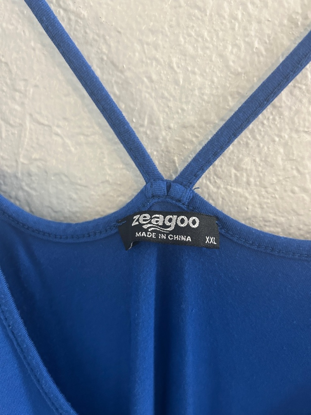 zeagoo Royal Blue Double-Strap Swing Tank - Picture 4 of 6
